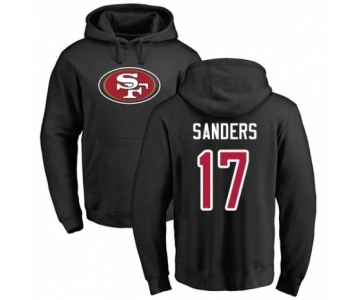 Football San Francisco 49ers #17 Emmanuel Sanders Black Name & Number Logo Pullover Hoodie