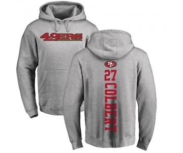 Football San Francisco 49ers #27 Adrian Colbert Ash Backer Pullover Hoodie