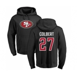 Football San Francisco 49ers #27 Adrian Colbert Black Name & Number Logo Pullover Hoodie