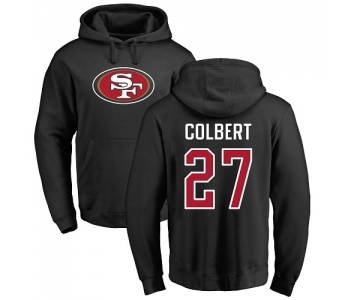 Football San Francisco 49ers #27 Adrian Colbert Black Name & Number Logo Pullover Hoodie