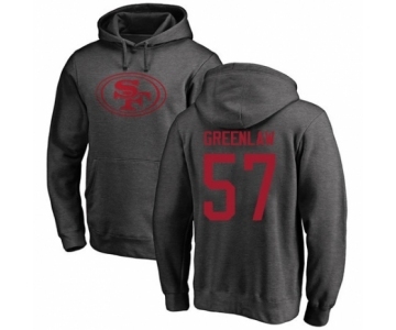 Football San Francisco 49ers #57 Dre Greenlaw Ash One Color Pullover Hoodie