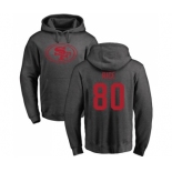 Football San Francisco 49ers #80 Jerry Rice Ash One Color Pullover Hoodie