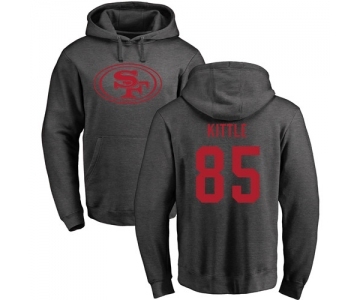 Football San Francisco 49ers #85 George Kittle Ash One Color Pullover Hoodie