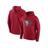 Men San Francisco 49ers Nike Scarlet Circuit Logo Essential Performance Hoodie