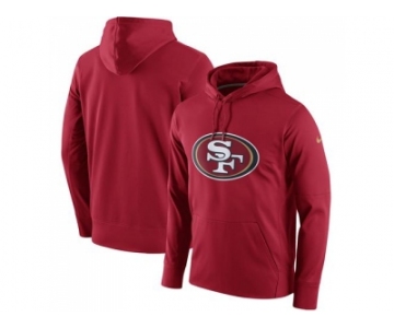 Men San Francisco 49ers Nike Scarlet Circuit Logo Essential Performance Hoodie