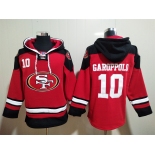 Men's San Francisco 49ers #10 Jimmy Garoppolo Red Team Color New NFL Hoodie