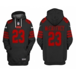 Men's San Francisco 49ers #23 Christian McCaffrey Black Alternate Pullover Hoodie