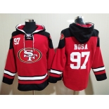 Men's San Francisco 49ers #97 Nick Bosa Red Team Color New NFL Hoodie