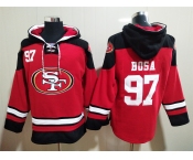 Men's San Francisco 49ers #97 Nick Bosa Red Team Color New NFL Hoodie