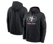 Men's San Francisco 49ers Black 2024 Crucial Catch Club Pullover Hoodie