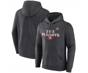 Men's San Francisco 49ers Heather Charcoal 2023 Playoffs Fleece Pullover Hoodie