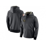 Men's San Francisco 49ers Nike Anthracite Salute to Service Player Performance Hoodie