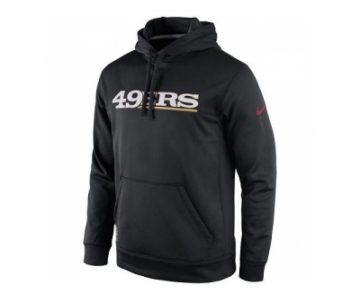 Men's San Francisco 49ers Nike Black KO Wordmark Essential Performance Hooodie