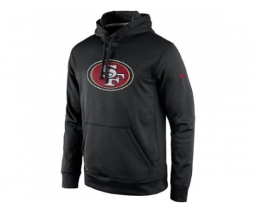 Men's San Francisco 49ers Nike Black Practice Performance Pullover Hoodie