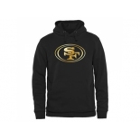 Men''s San Francisco 49ers Pro Line Black Gold Collection Pullover Hoodie