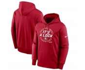 Men's San Francisco 49ers Scarlet 2023 NFC West Division Champions Locker Room Trophy Collection Pullover Hoodie