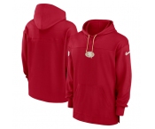 Men's San Francisco 49ers Scarlet Performance Pullover Hoodie