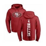 NFL Nike San Francisco 49ers #4 Nick Mullens Red Backer Pullover Hoodie