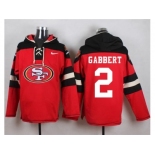 Nike San Francisco 49ers #2 Blaine Gabbert Red Player Pullover NFL Hoodie