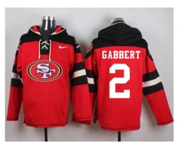 Nike San Francisco 49ers #2 Blaine Gabbert Red Player Pullover NFL Hoodie