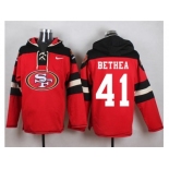 Nike San Francisco 49ers #41 Antoine Bethea Red Player Pullover Hoodie