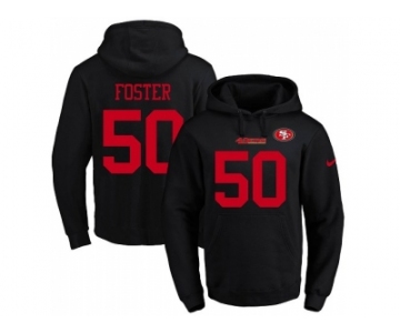 Nike San Francisco 49ers #50 Reuben Foster Black Name & Number Pullover NFL Hoodie