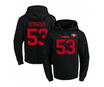 Nike San Francisco 49ers #53 NaVorro Bowman Black Name & Number Pullover NFL Hoodie