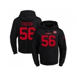 Nike San Francisco 49ers #56 Reuben Foster Black Name & Number Pullover NFL Hoodie