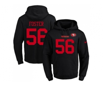 Nike San Francisco 49ers #56 Reuben Foster Black Name & Number Pullover NFL Hoodie