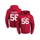 Nike San Francisco 49ers #56 Reuben Foster Red Name & Number Pullover NFL Hoodie