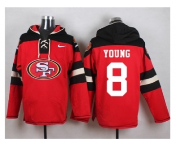 Nike San Francisco 49ers #8 Steve Young Red Player Pullover Hoodie