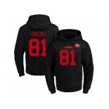 Nike San Francisco 49ers #81 Terrell Owens Black Name & Number Pullover NFL Hoodie