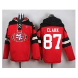 Nike San Francisco 49ers #87 Dwight Clark Red Player Pullover Hoodie