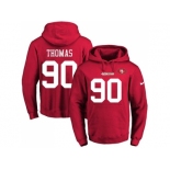 Nike San Francisco 49ers #90 Solomon Thomas Red Name & Number Pullover NFL Hoodie