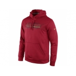 San Francisco 49ers Nike Red KO Speed Wordmark Performance Hoodie