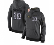 Football Women's San Francisco 49ers #10 Jimmy Garoppolo Stitched Black Anthracite Salute to Service Player Performance Hoodie