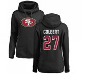 Football Women's San Francisco 49ers #27 Adrian Colbert Black Name & Number Logo Pullover Hoodie