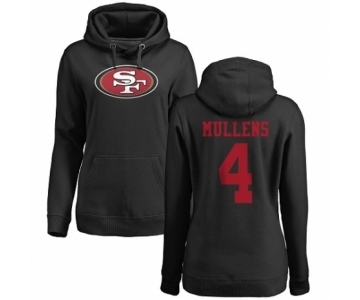 NFL Women's Nike San Francisco 49ers #4 Nick Mullens Black Name & Number Logo Pullover Hoodie