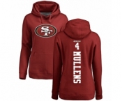 NFL Women's Nike San Francisco 49ers #4 Nick Mullens Red Backer Pullover Hoodie