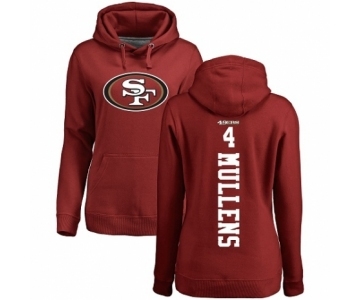 NFL Women's Nike San Francisco 49ers #4 Nick Mullens Red Backer Pullover Hoodie