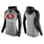 Women Nike San Francisco 49ers Performance Hoodie Grey & Black