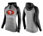 Women Nike San Francisco 49ers Performance Hoodie Grey & Black