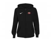 Women San Francisco 49ers Stadium Rally Full Zip Hoodie Black