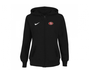 Women San Francisco 49ers Stadium Rally Full Zip Hoodie Black