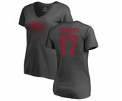 Football Women's San Francisco 49ers #17 Emmanuel Sanders Ash One Color T-Shirt