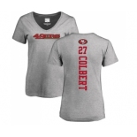 Football Women's San Francisco 49ers #27 Adrian Colbert Ash Backer T-Shirt