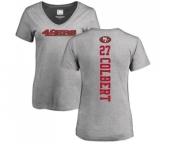 Football Women's San Francisco 49ers #27 Adrian Colbert Ash Backer T-Shirt