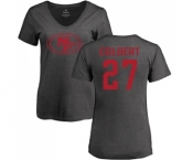 Football Women's San Francisco 49ers #27 Adrian Colbert Ash One Color T-Shirt