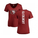 Football Women's San Francisco 49ers #27 Adrian Colbert Red Backer T-Shirt