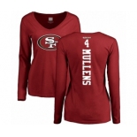 NFL Women's Nike San Francisco 49ers #4 Nick Mullens Red Backer Long Sleeve T-Shirt